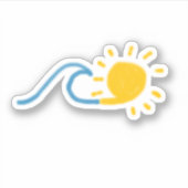 サニーウェーブステッカー シール (正面)