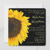 サニーエレガンスファームハウスサンフラワー結婚ズ 招待状 (正面)