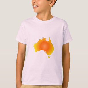 サニーオーストラリアの地図 Tシャツ