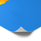 サニーオーストラリア地図ヴィンテージスタイル ポスター (角)