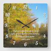 サニーオータムウォークカスタム- スクエア壁時計