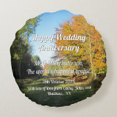 サニーオータムウォークパーソナライズされた- ラウンドクッション