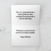 サニーオータムフォレスト – パーソナライズされた誕生日カード カード (内部)