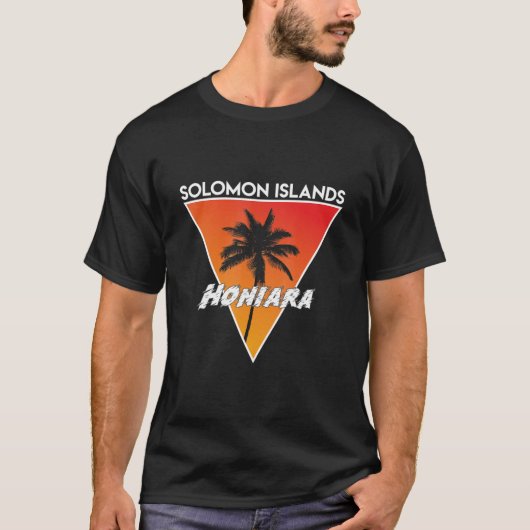 サニーカラーのソロモン諸島 Tシャツ (正面)