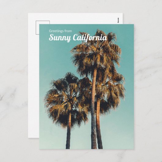 サニーカリフォルニアからの挨拶 シーズンポストカード (正面/裏面)