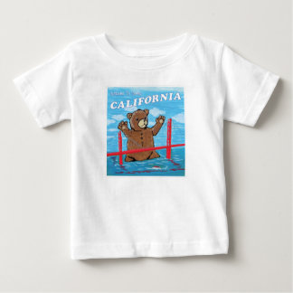 サニーカリフォルニアのジャイアントテディベアにようこそ ベビーTシャツ