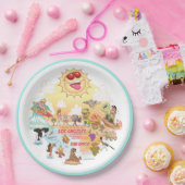 サニーカリフォルニアビーチプレート ペーパープレート (パーティー)