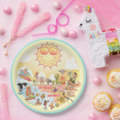 サニーカリフォルニアビーチプレート ペーパープレート (パーティー)