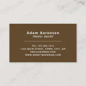 サニーカントリーシーン、旅行代理店の名刺 名刺 (裏面)