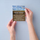 サニーカントリーシーン、旅行代理店の広告フライヤー チラシ (手)