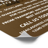 サニーカントリーシーン、旅行代理店の広告 ポスター (角)