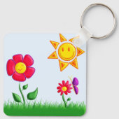 サニーガーデンイラストレーション キーホルダー (裏面)