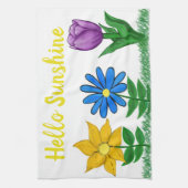 サニーガーデンフラワー キッチンタオル (縦)
