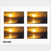 サニークイーンズランドのシール 長方形シール (シート)