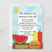 サニークックアウト招待状 招待状 (正面)