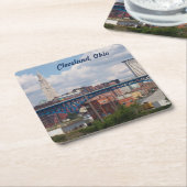 サニークリーブランド紙コースター スクエアペーパーコースター (アングル)
