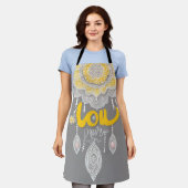 サニーグレーレースAIアート エプロン (着用した状態)