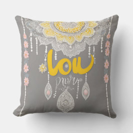 サニーグレーレースAIアート クッション