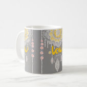 サニーグレーレースAIアート コーヒーマグカップ (正面左)