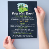 サニーゴルフコース、ミニゴルフコースズ広告ーズ チラシ (手)