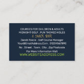 サニーゴルフコース、ミニゴルフコースズ広告ーズ 名刺 (裏面)