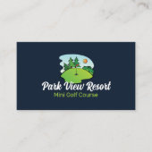 サニーゴルフコース、ミニゴルフコースズ広告ーズ 名刺 (正面)