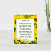 サニーゴールデンサンフラワーサンキュークリスチャンフレンド カード (正面)