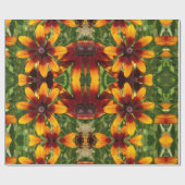 サニーゴールデンフラワーツヤラッピング紙 ラッピングペーパー (フラット)