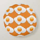 サニーサイドアップエッグ3装飾用クッション ラウンドクッション (裏面)