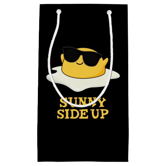 サニーサイドアップフライおもしろいドエッグプンダークBG スモールペーパーバッグ (正面)