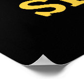 サニーサイドアップフライおもしろいドエッグプンダークBG ポスター (角)