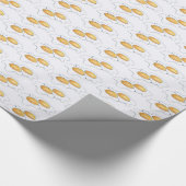 サニーサイドアップフライドエッグスブレックファーストブルッチフード ラッピングペーパー (角)