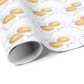 サニーサイドアップフライドエッグスブレックファーストブルッチフード ラッピングペーパー (ロールコーナー)