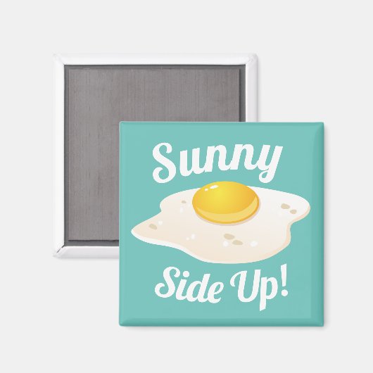 サニーサイドアップフライドエッグブレックファースト マグネット (正面/裏面)