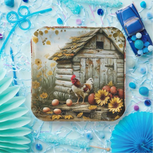 サニーサイドファームハウスの紙皿 ペーパープレート (パーティー)