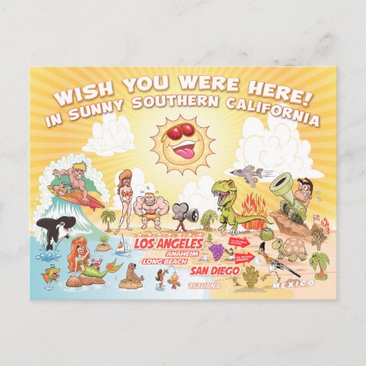 サニーサザンカリフォルニアポストカード ポストカード (正面)