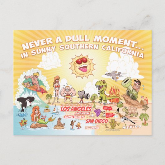 サニーサザンカリフォルニアポストカード ポストカード (正面)