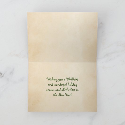 サニーサニベル島フロリダからのメリークリスマス シーズンカード (内部)