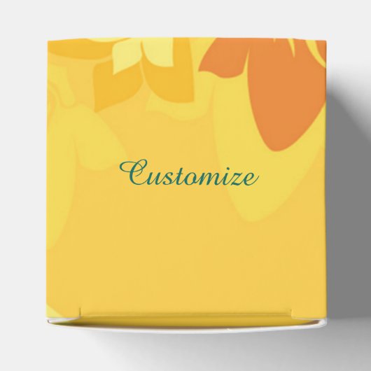 サニーサマーイエローフローラハートお願いボックス フェイバーボックス (上部)