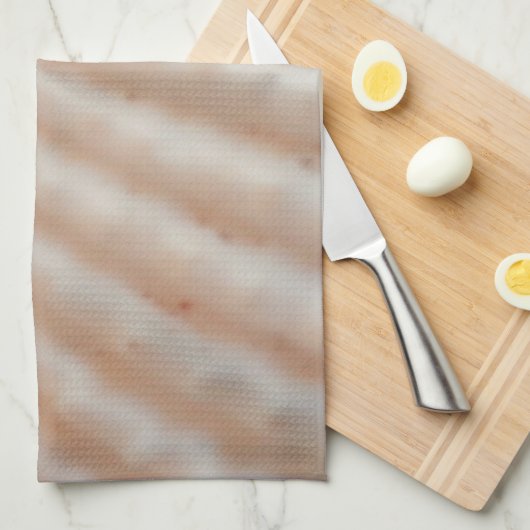 サニーサマーシェル。ロマンチックなエキゾチックな熱帯 キッチンタオル (四つ折り)