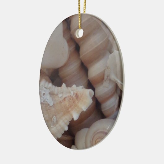 サニーサマーシーシェル、シーシェルビーチラブ セラミックオーナメント (左)