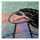 サニーサマーデイ抽象芸術デジ絵画タル タイル (正面)