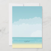 サニーサマービーチパーティの招待状 招待状 (裏面)