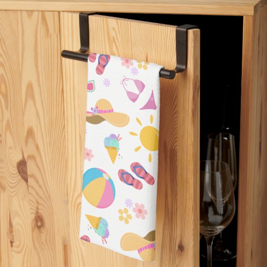 サニーサマー キッチンタオル (三つ折り)