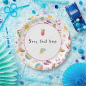 サニーサマー ペーパープレート (パーティー)