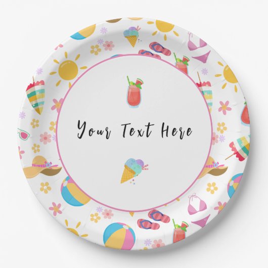 サニーサマー ペーパープレート (正面)