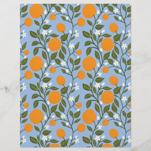 サニーシトラスグローブパターンフラット紙シート (裏面)