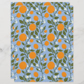 サニーシトラスグローブパターンフラット紙シート (正面/裏面)