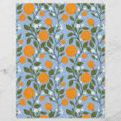 サニーシトラスグローブパターンフラット紙シート (正面)