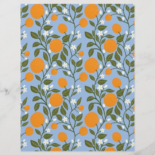 サニーシトラスグローブパターンフラット紙シート (正面)